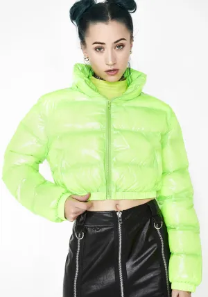 Acid Limelight Puffer Jacket