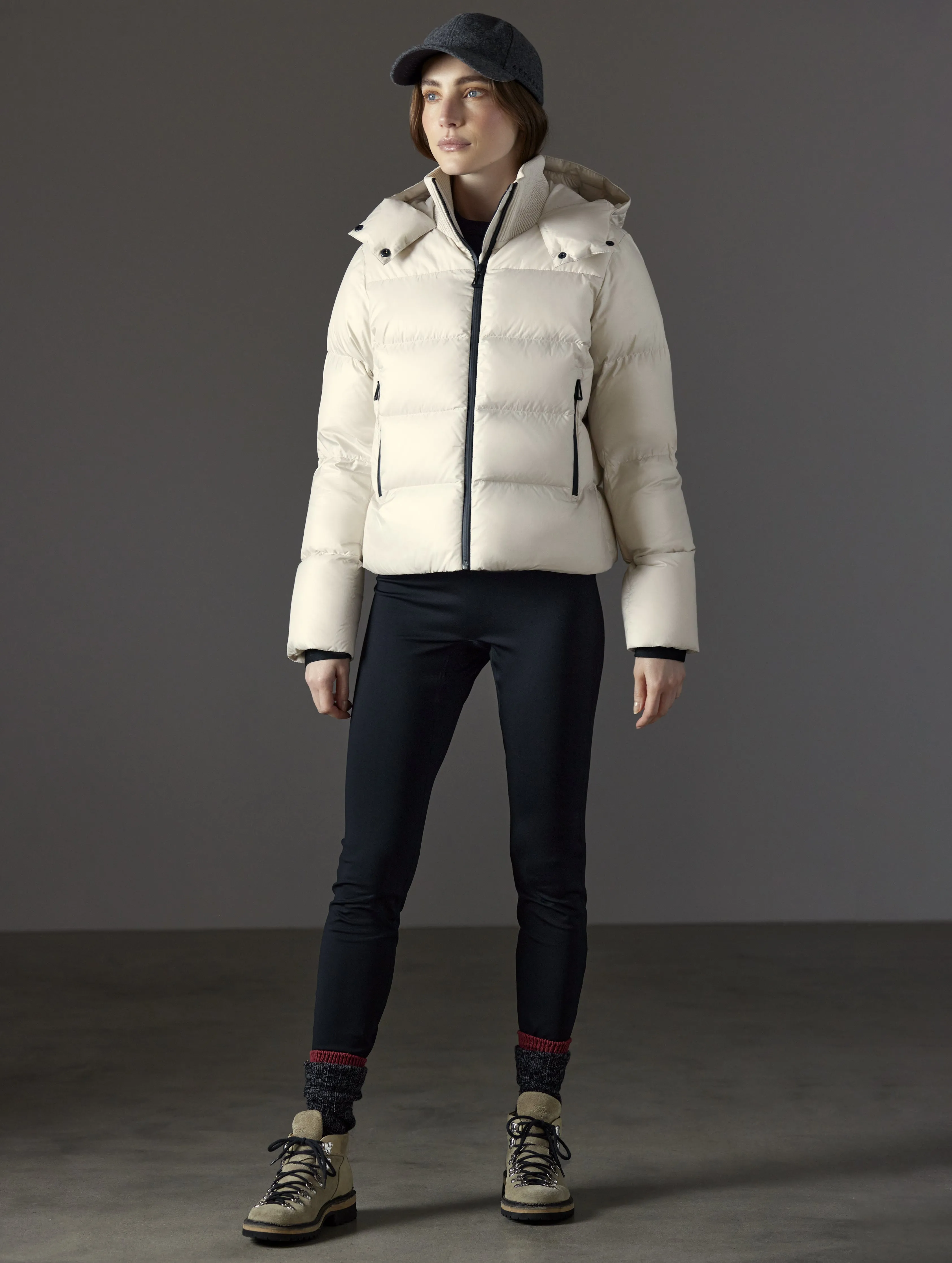 Aura Puffer Jacket - Bone