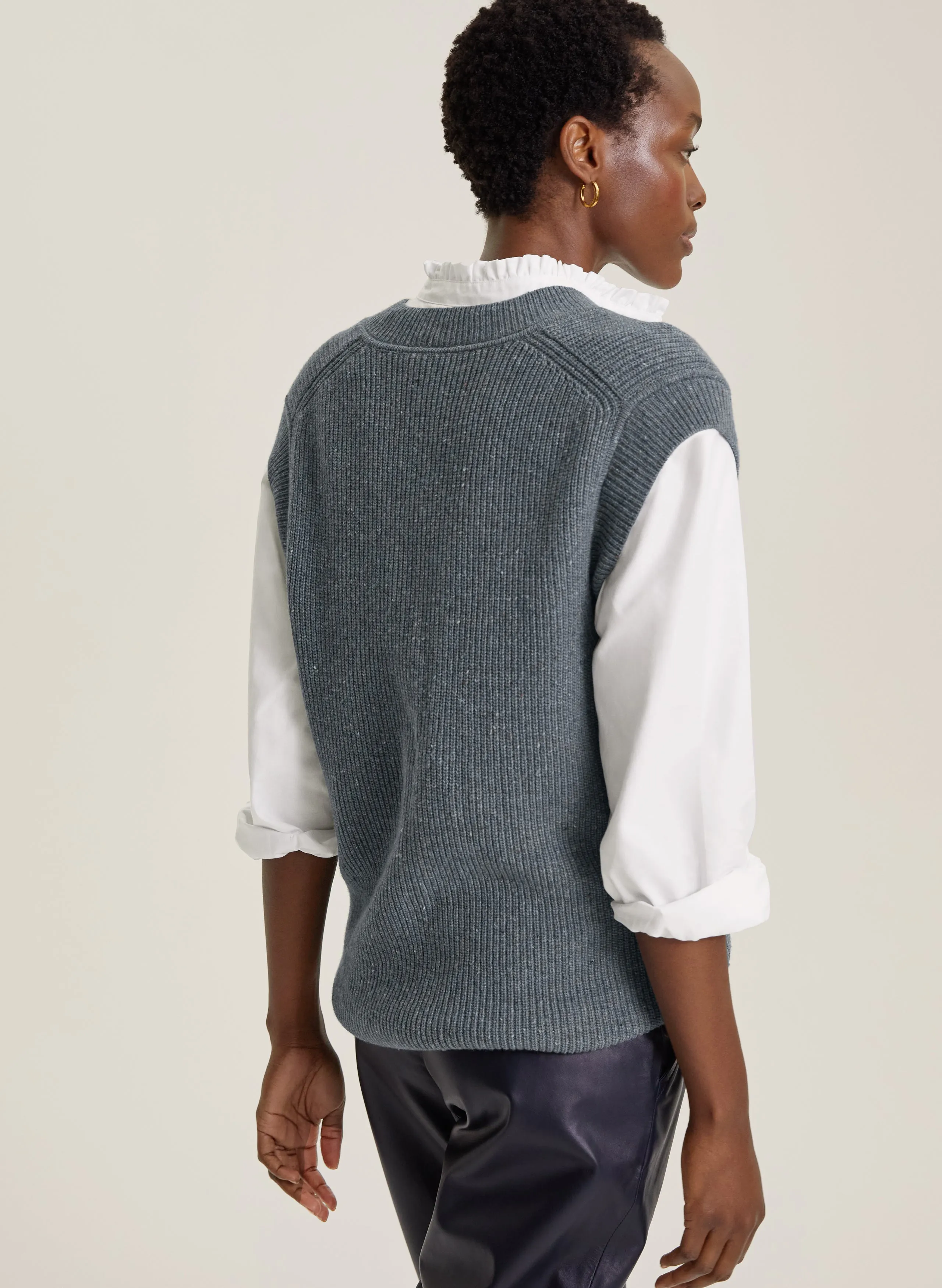 Bella Recycled Wool Knitted Vest