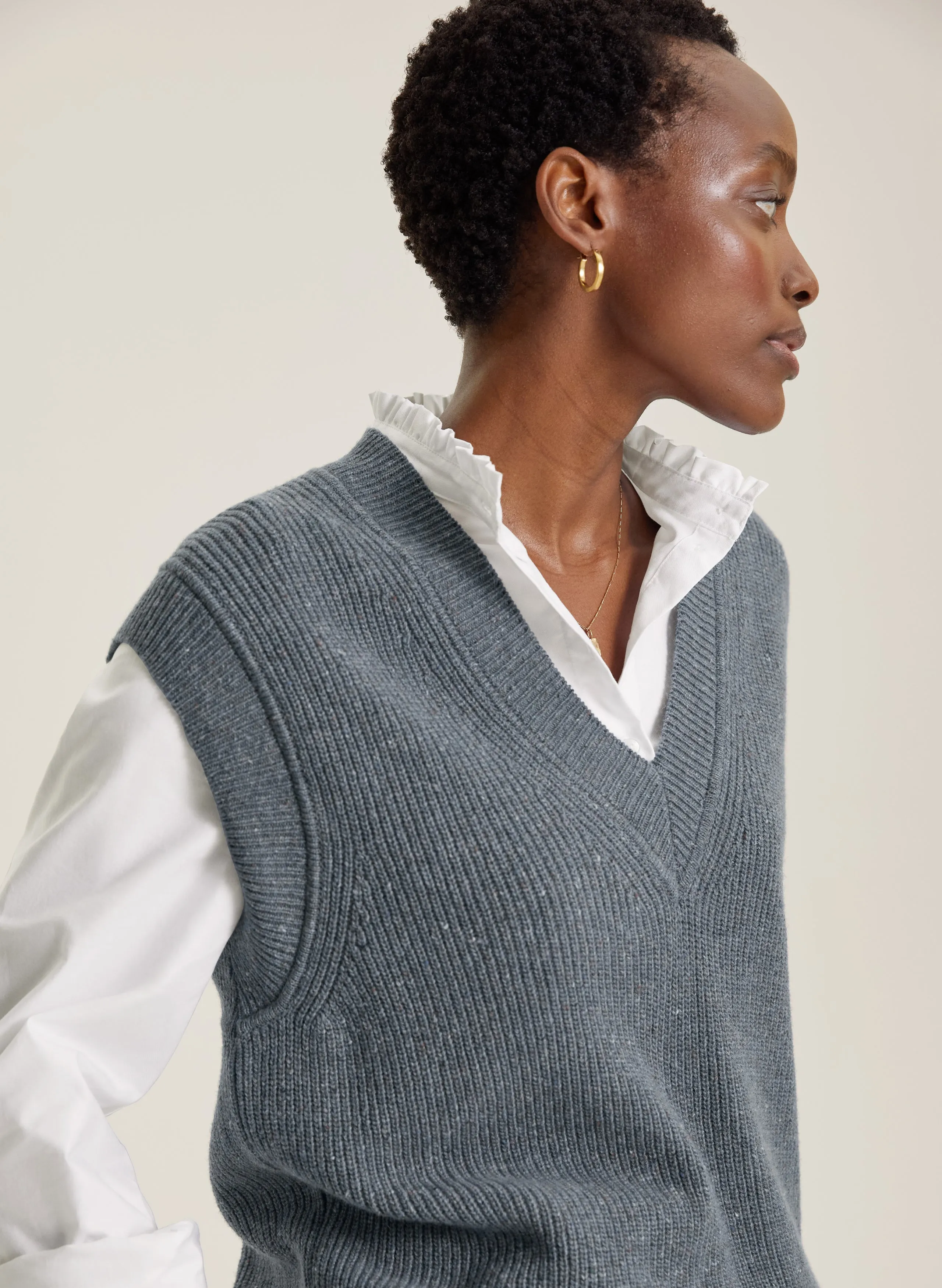 Bella Recycled Wool Knitted Vest