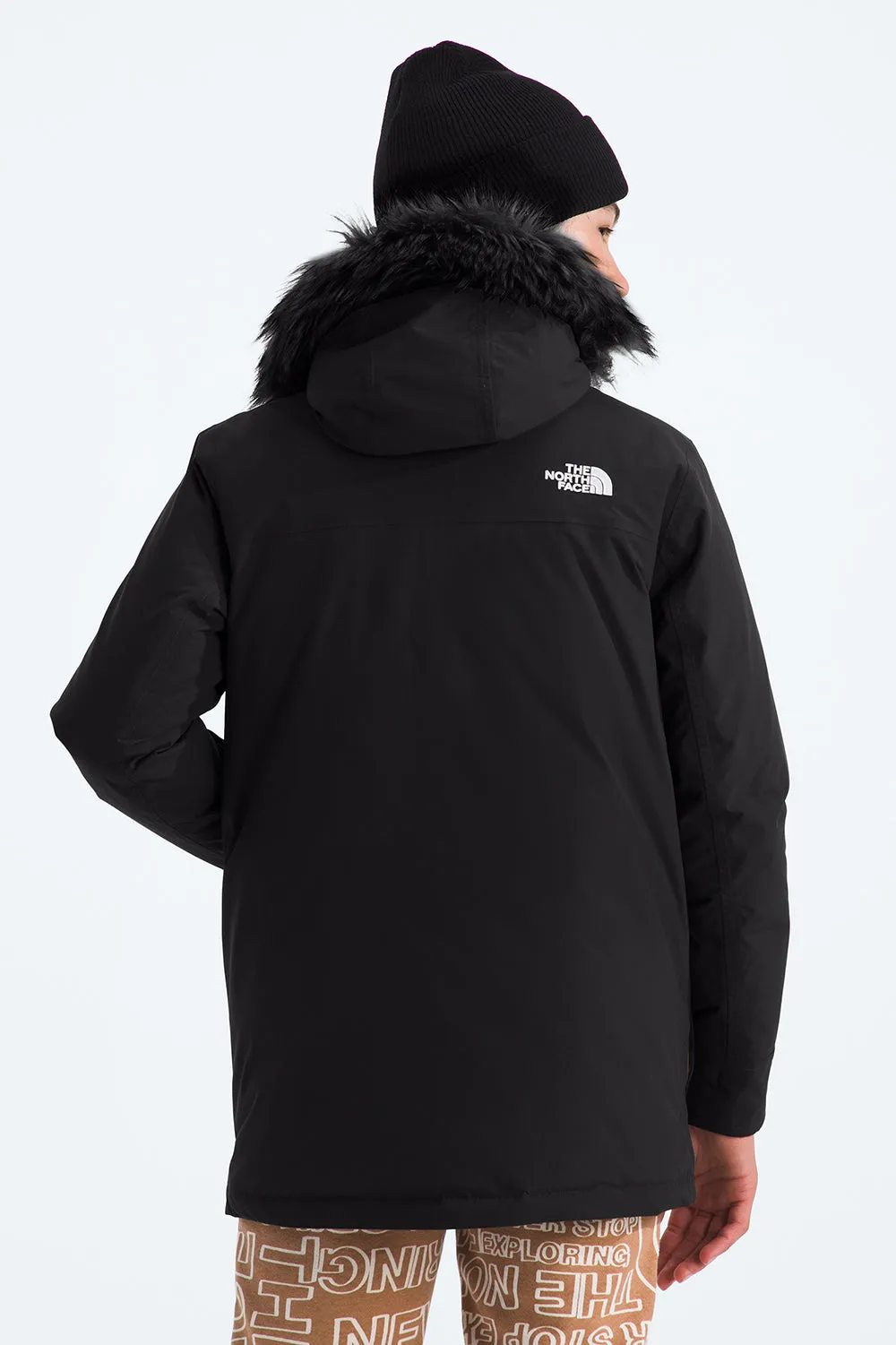 Boys Jacket North Face Mcmurdo Parka Black (Size 10 left)