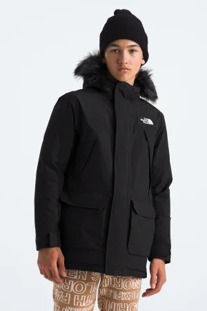 Boys Jacket North Face Mcmurdo Parka Black (Size 10 left)