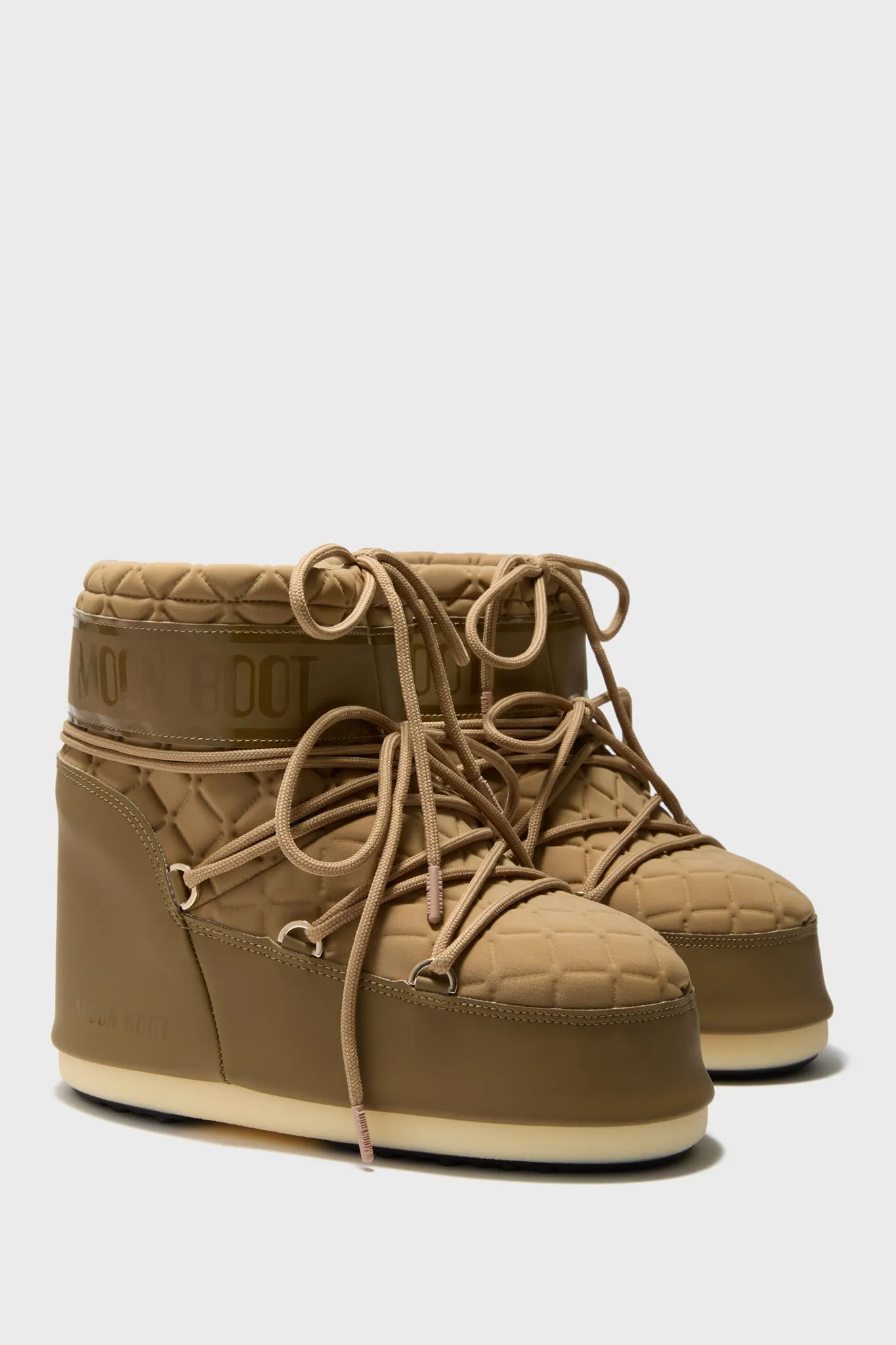 Caramel Icon Low Quilt Boots