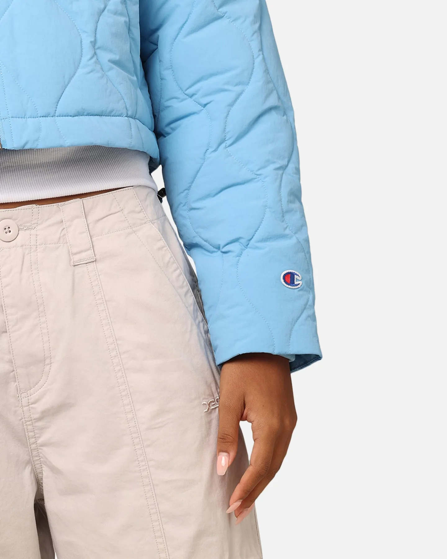 Champion Women's Re:Bound Cropped Puffer Jacket Track & Field