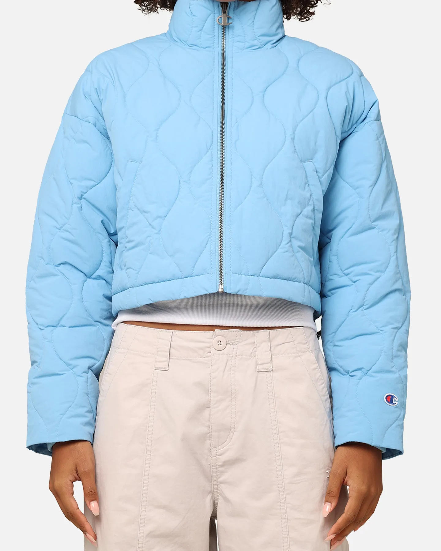 Champion Women's Re:Bound Cropped Puffer Jacket Track & Field