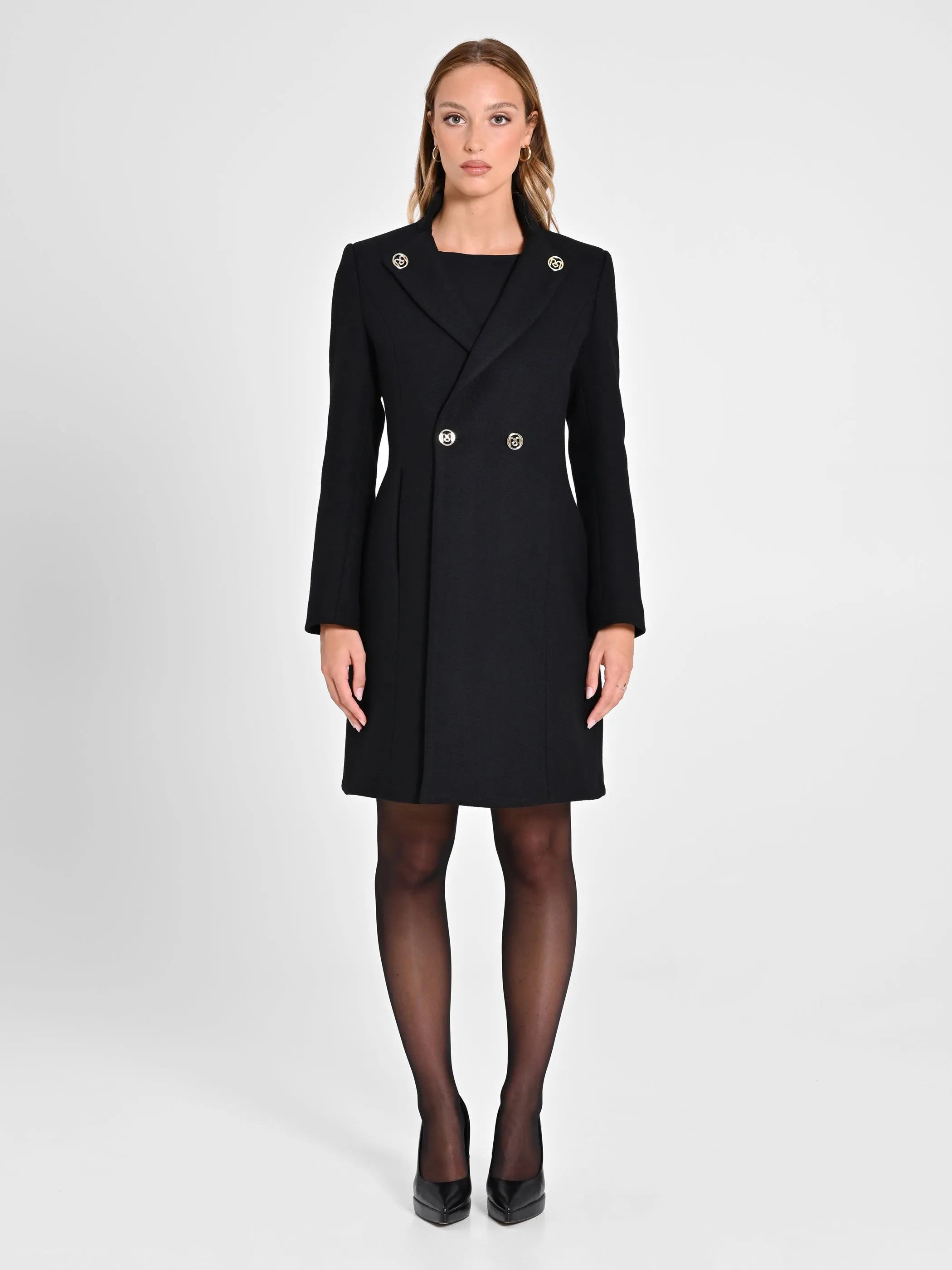 Coat with Stand-Up Collar