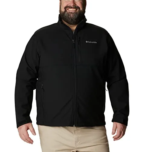 Columbia Men's Ascender Softshell Front-Zip Jacket, Black, X-Large