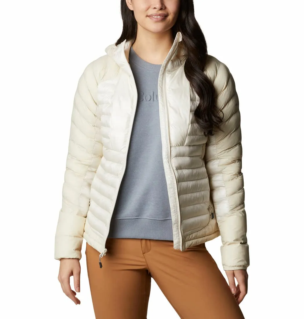 Columbia Womens Labyrinth Loop Hooded Jacket, Chalk, L