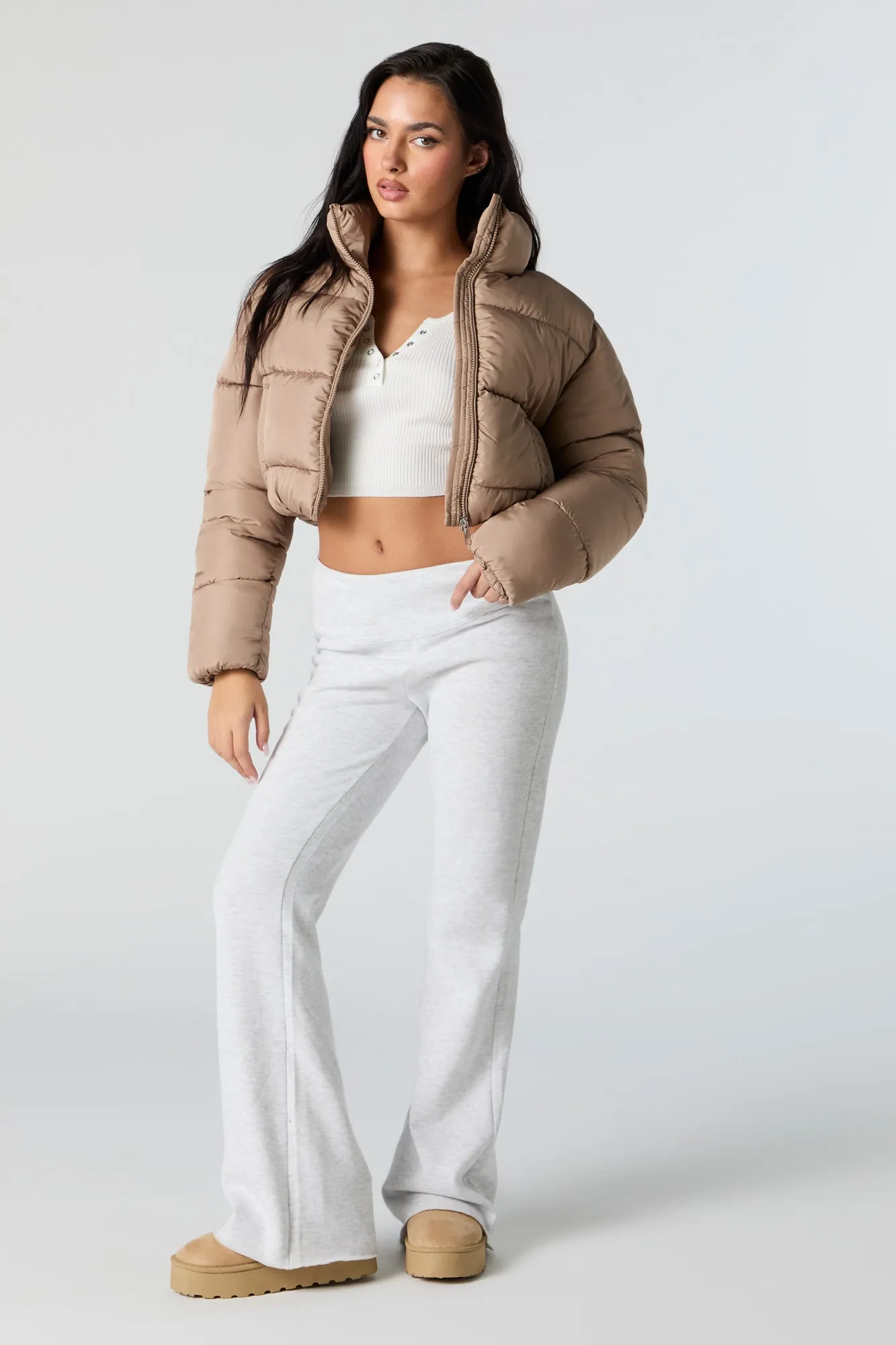 Cropped Puffer Jacket