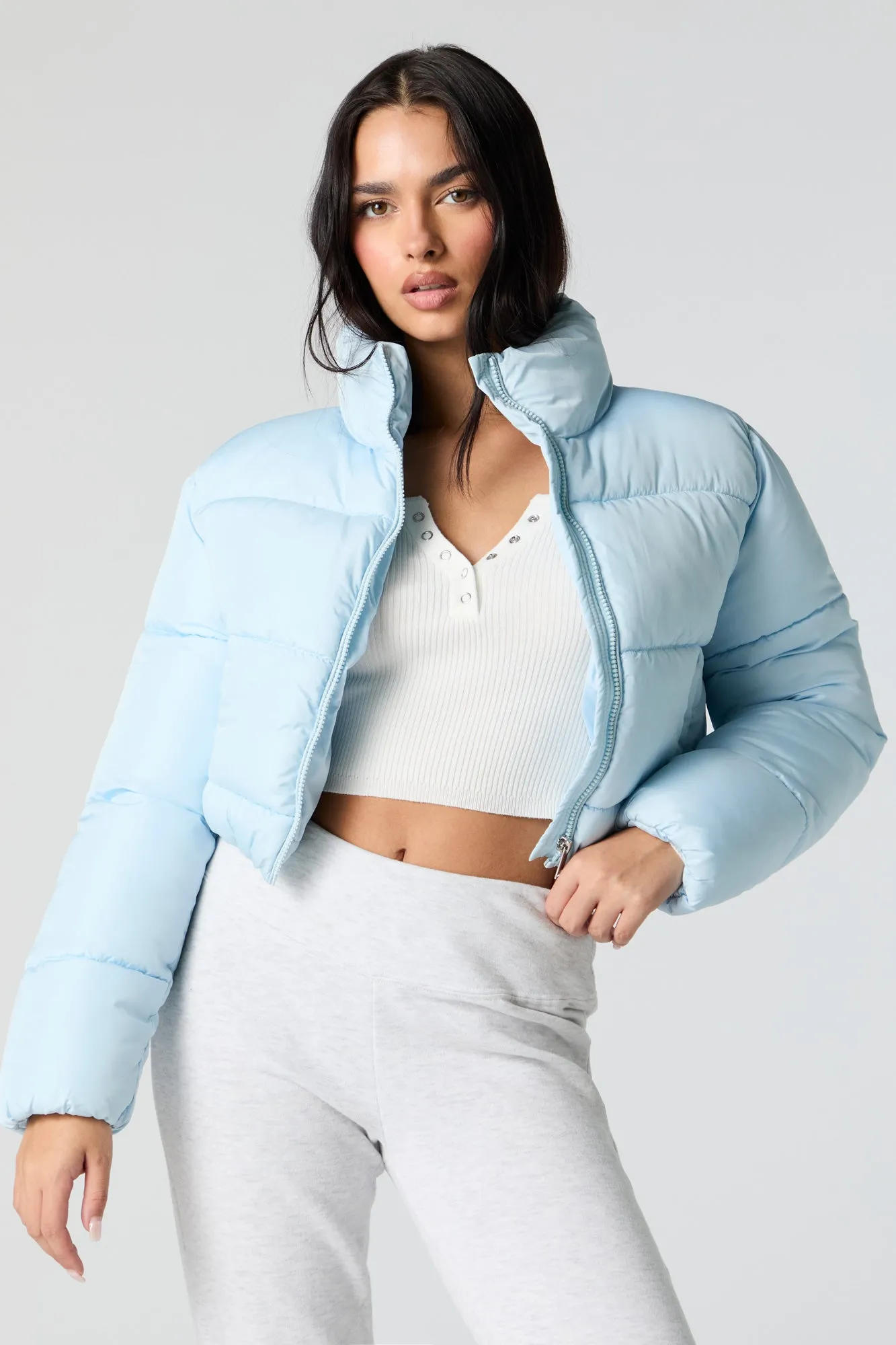 Cropped Puffer Jacket