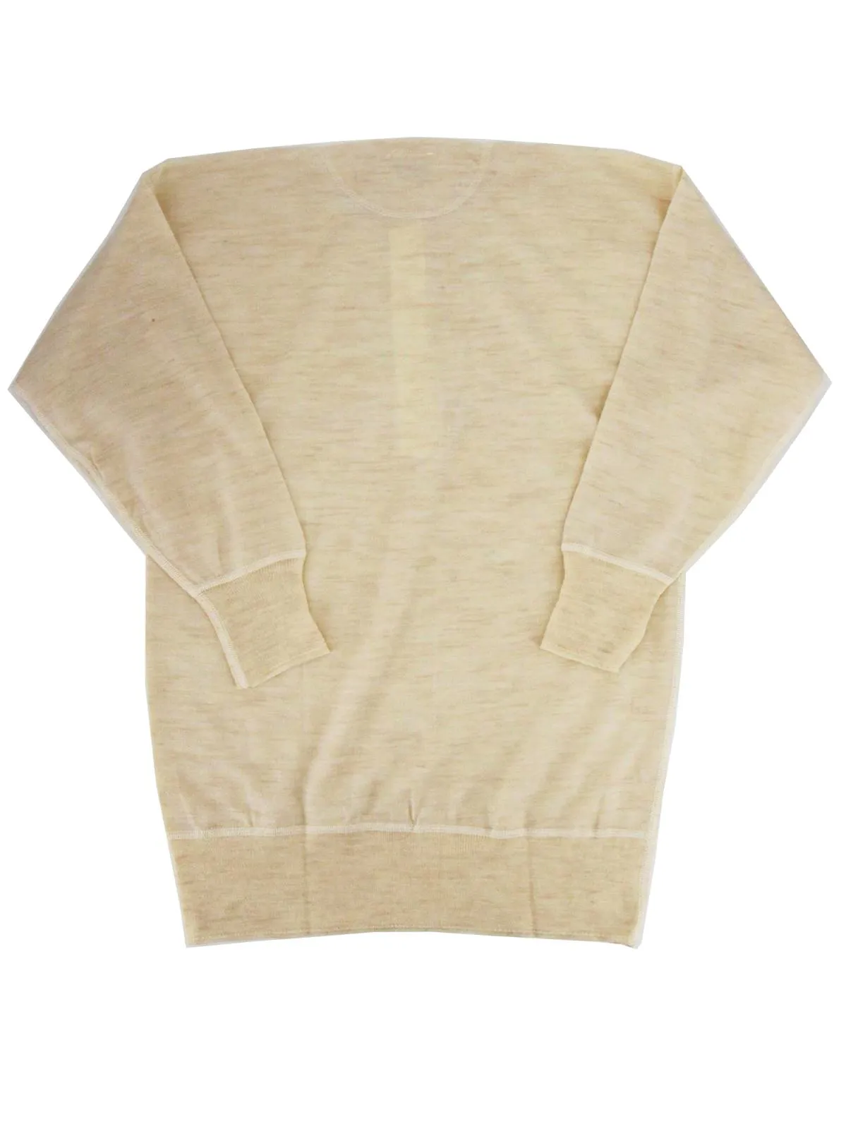 Deadstock Vintage Cream LS Wool Plated Vest