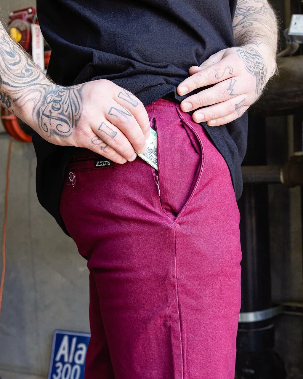 Dixxon Chino Pants - Maroon