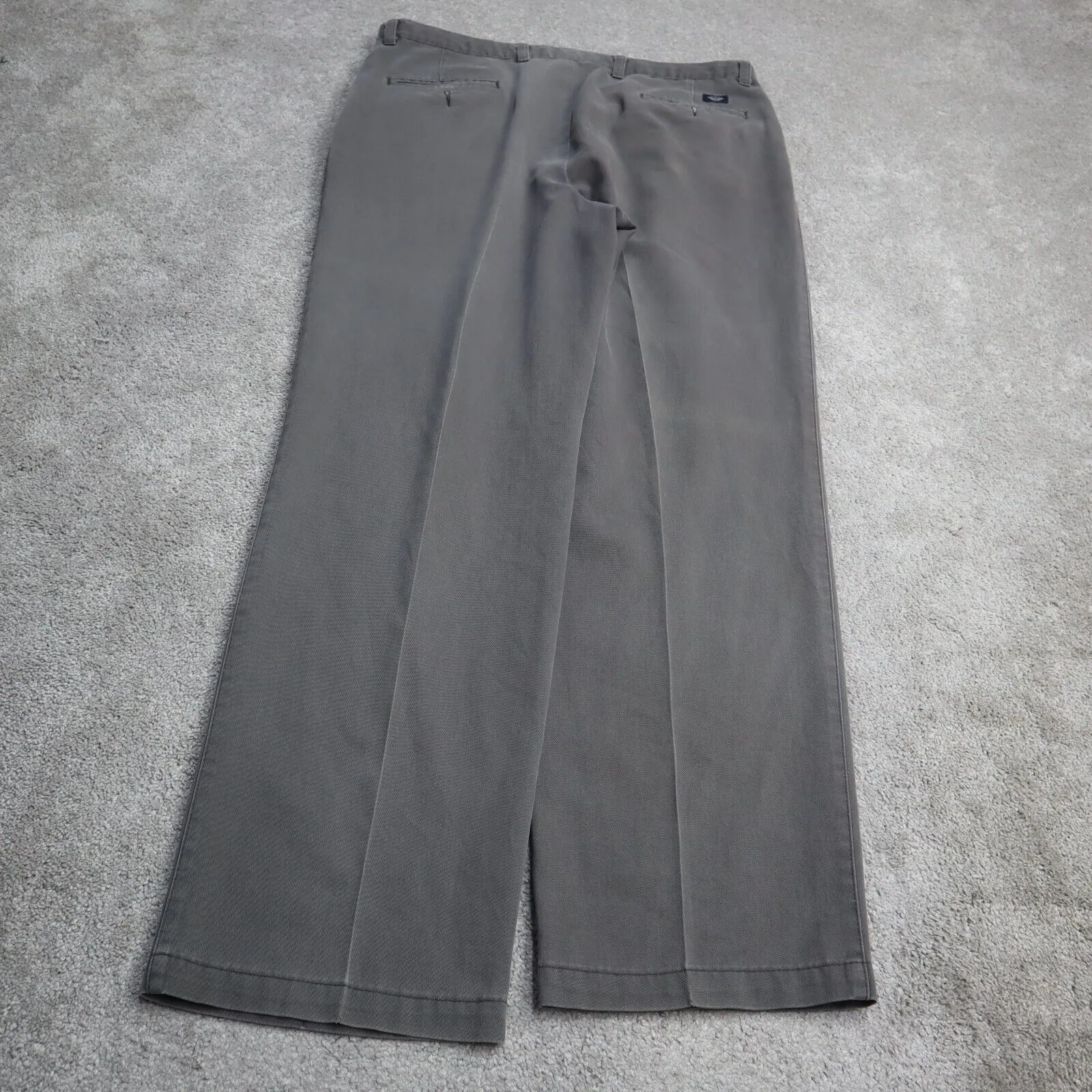 Dockers Mens Chino Pants Straight Leg High Rise Pockets Dark Gray Size W38XL32