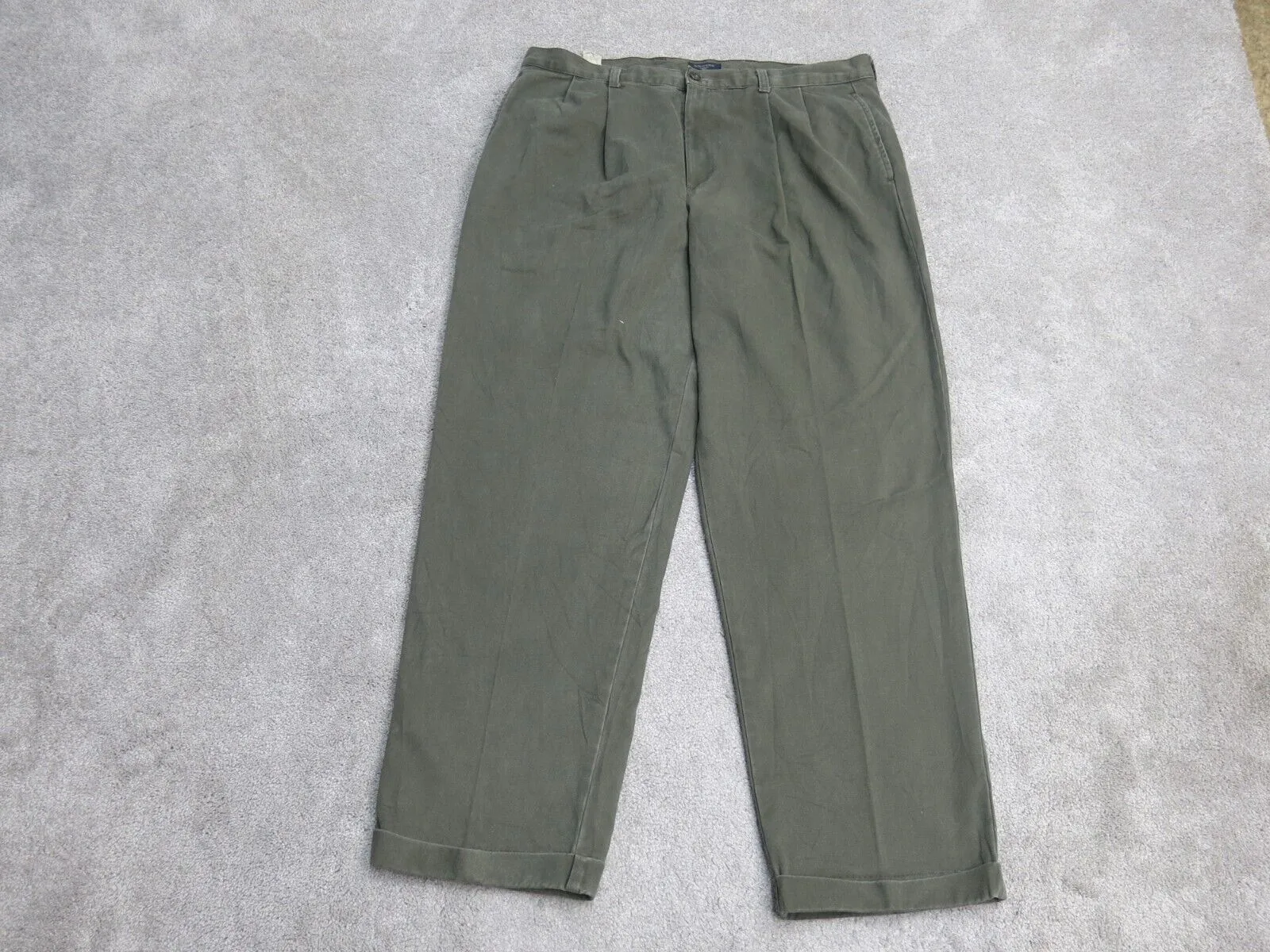 Dockers Mens Straight Leg Chino Pant 100% Cotton High Rise Green Size W38XL32