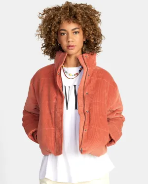 Eezeh Corduroy Puffer Jacket - Cinnamon