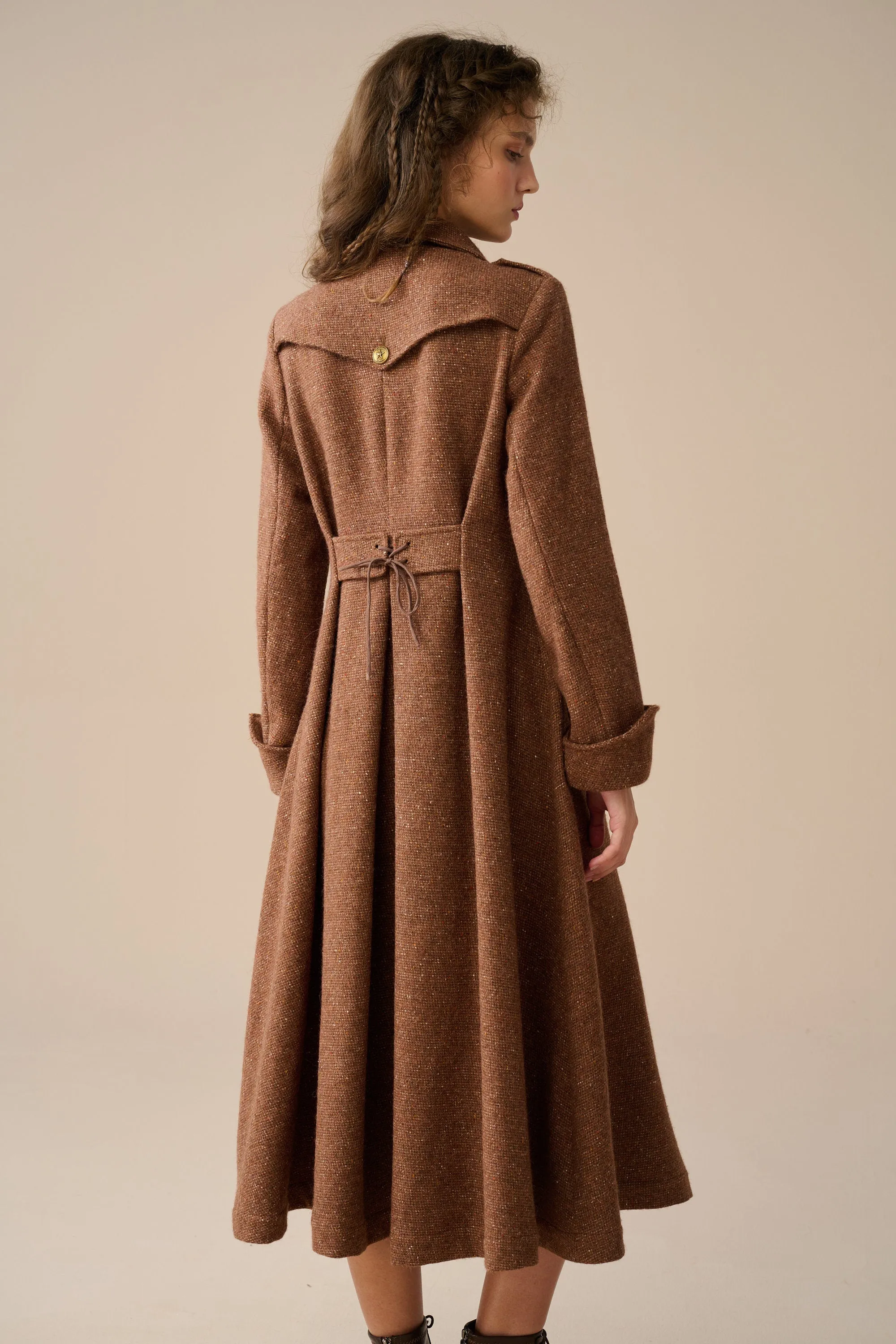 Erica 23 |Double breasted 100% wool coat