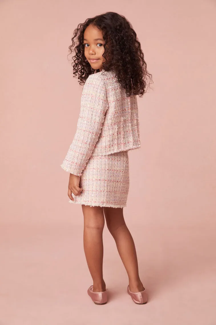 Girls Roelle Tweed Skirt