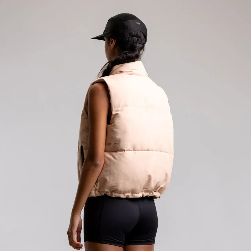 Ilabb Cropped Puffer Vest Nude