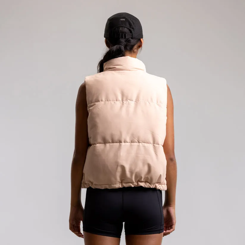 Ilabb Cropped Puffer Vest Nude