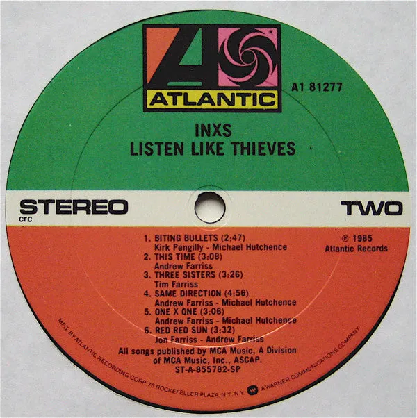 INXS - Listen Like Thieves (LP, Album, Club, Col) (VG )