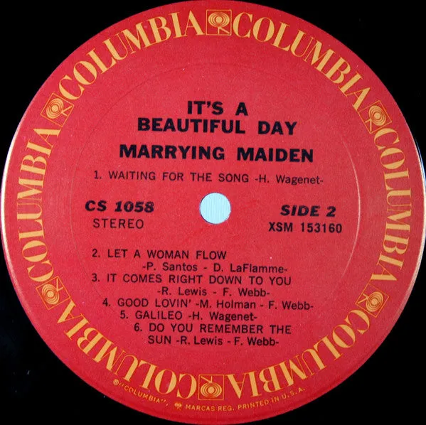 It's A Beautiful Day - Marrying Maiden (LP, Album, RE, Ter) (VG )