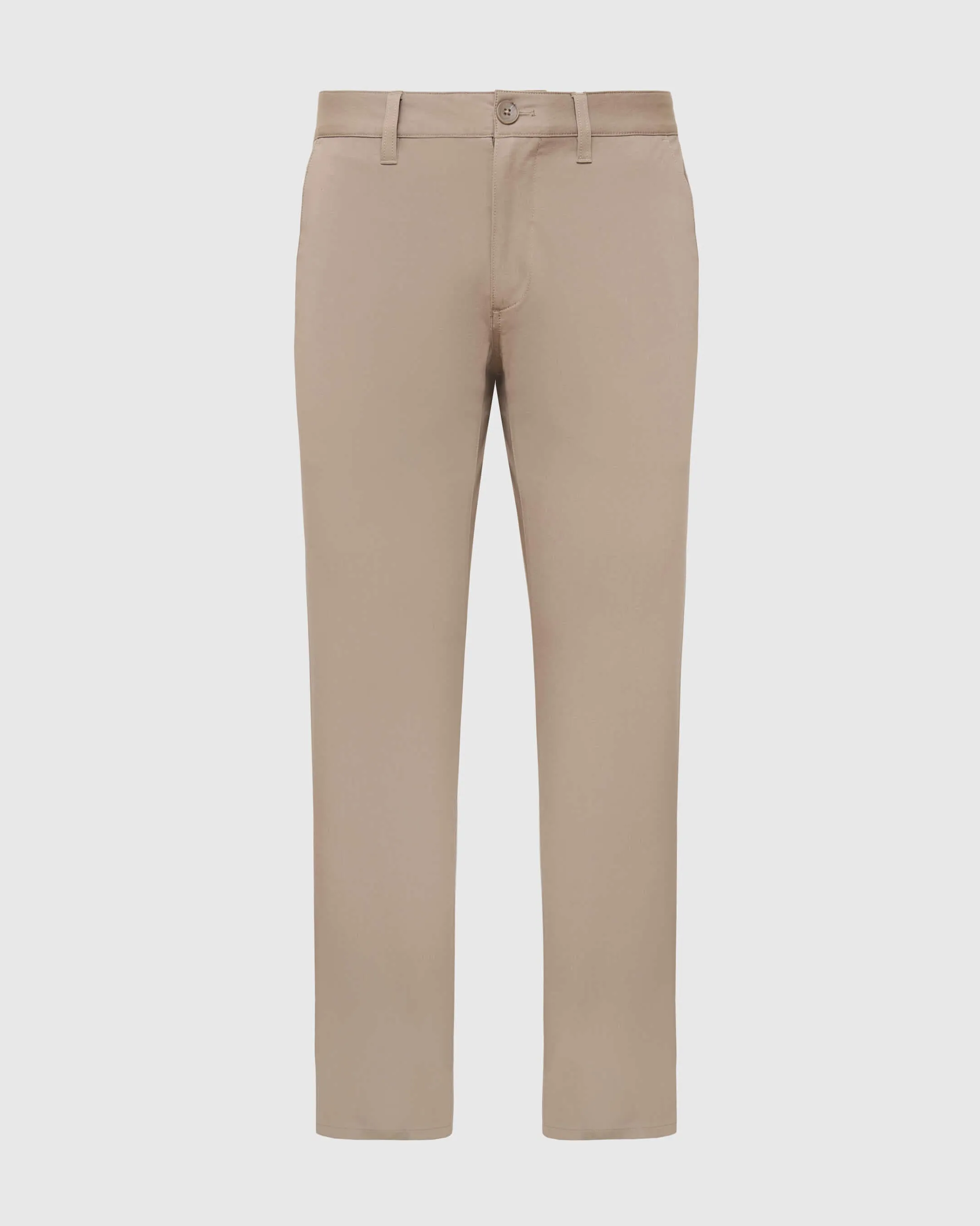 Khaki Straight Twill Chino Pant