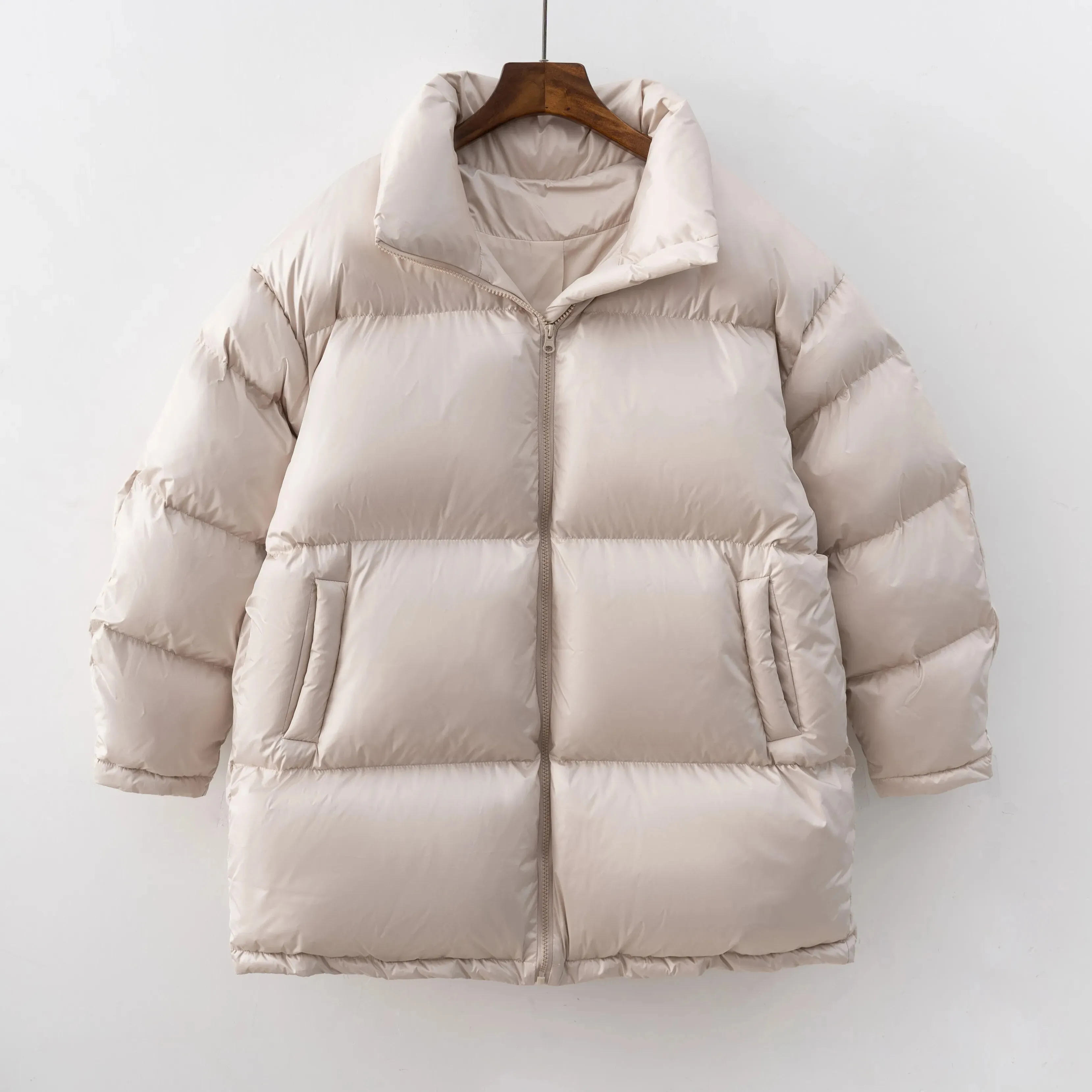 Ladies thick warm water proof puffer jacket fashion winter jacket