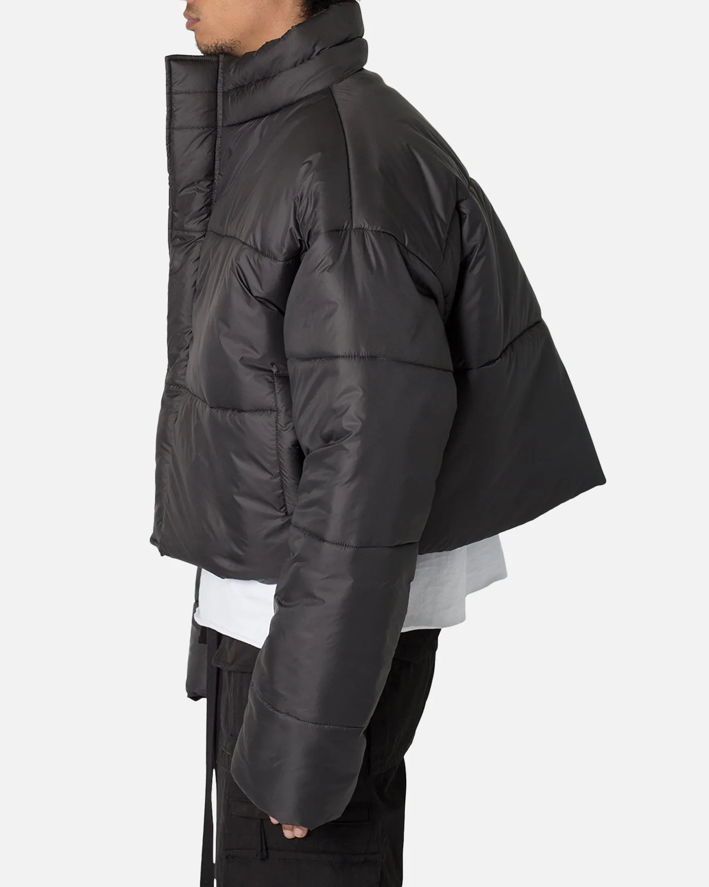 MNML Cropped Puffer II Jacket Black