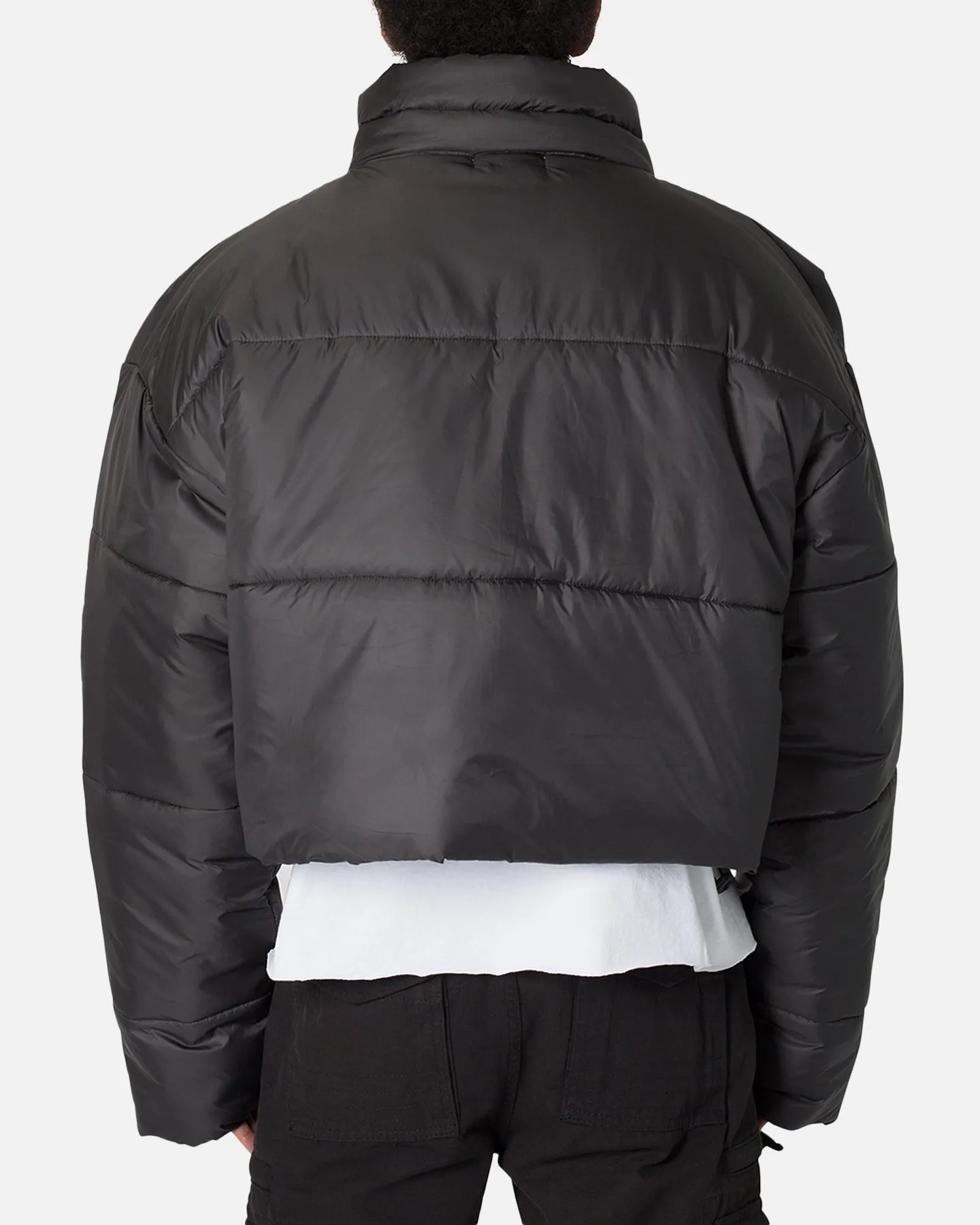 MNML Cropped Puffer II Jacket Black