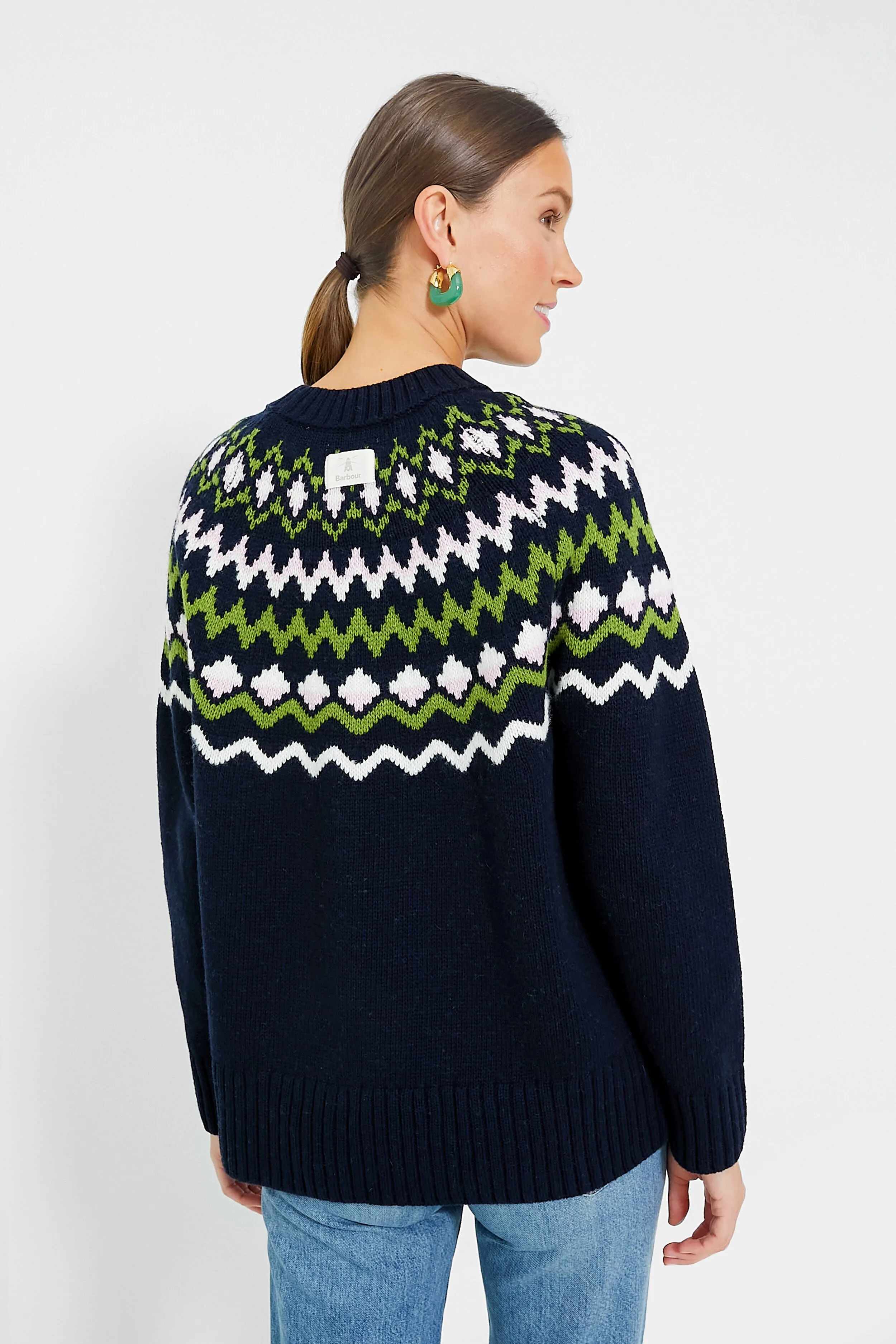 Navy Chesil Knit Sweater