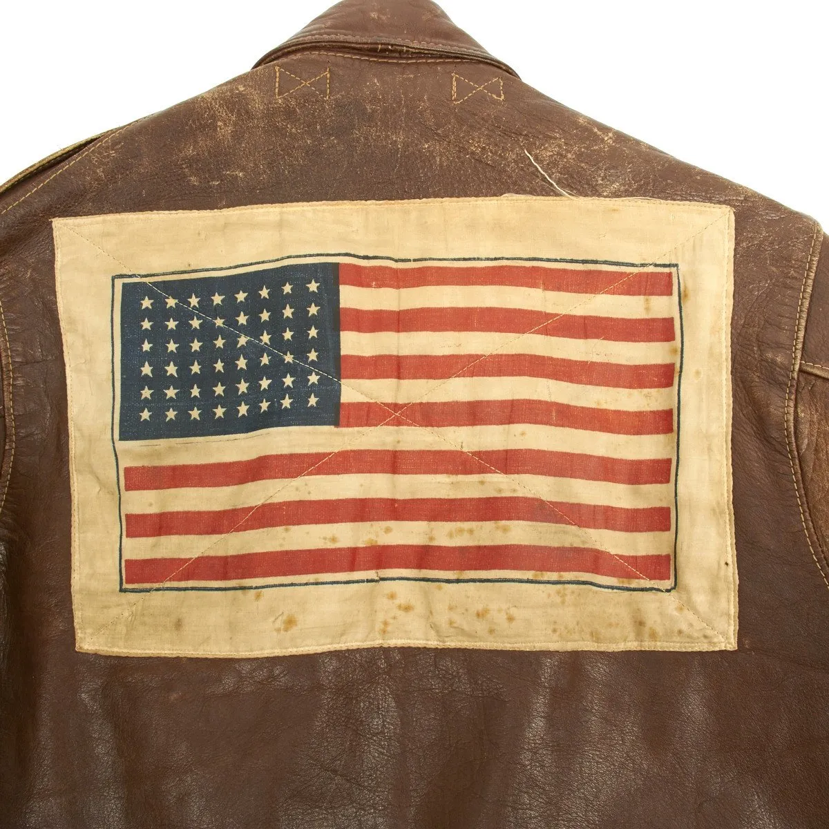 Original U.S. WWII B-25 Bomber 22nd Squadron 7th Bomb Group Named A-2 Flight Jacket (Size 38)- Lieutenant R.P. DU BOIS