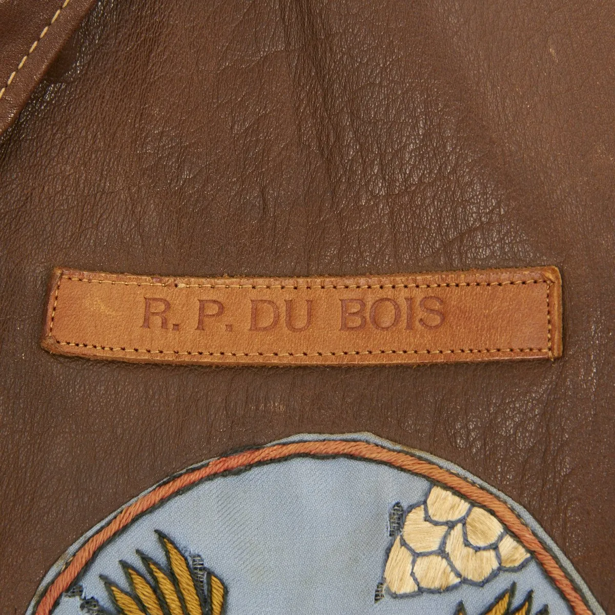 Original U.S. WWII B-25 Bomber 22nd Squadron 7th Bomb Group Named A-2 Flight Jacket (Size 38)- Lieutenant R.P. DU BOIS