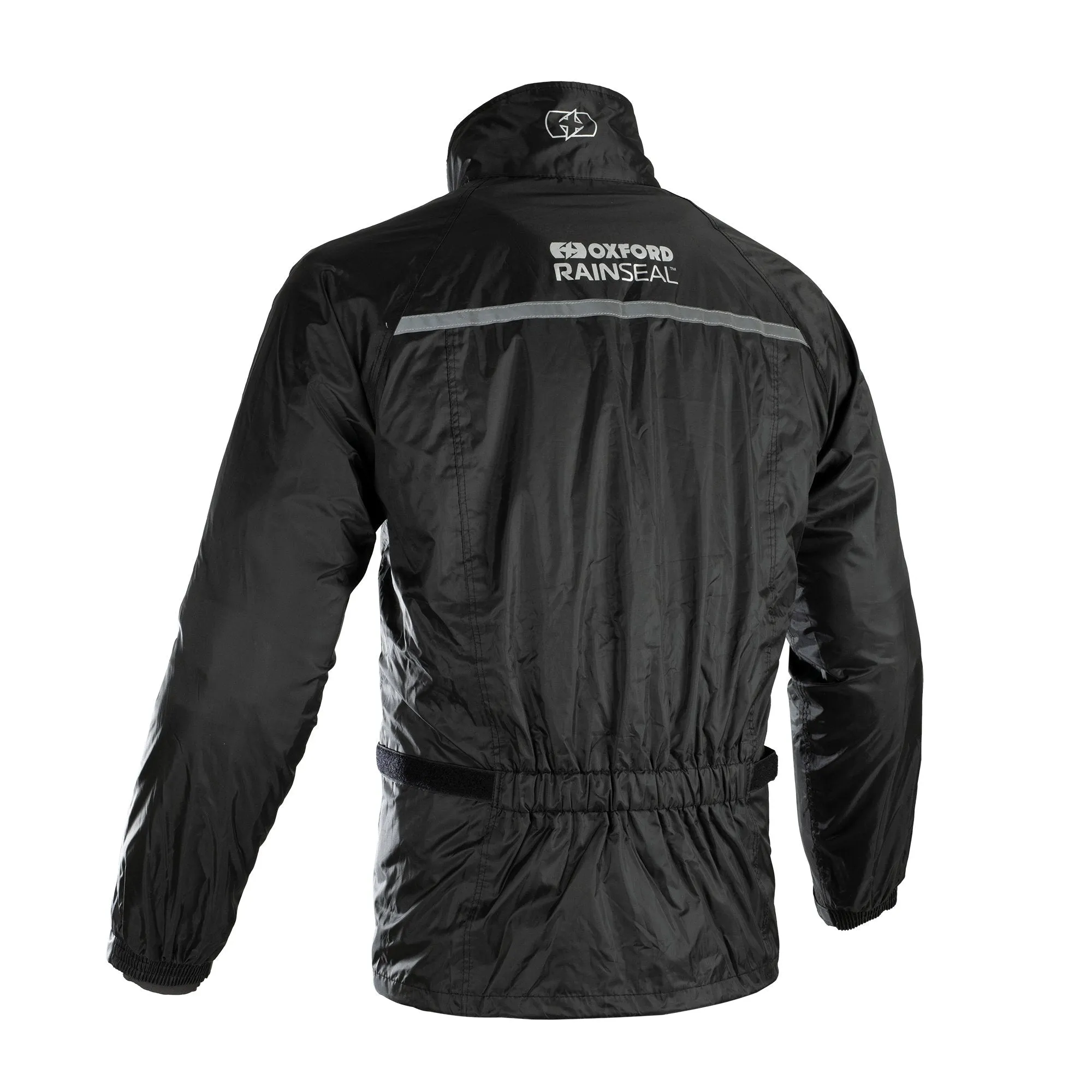 Oxford Rainseal Waterproof Motorcycle Over Jacket Black Rain