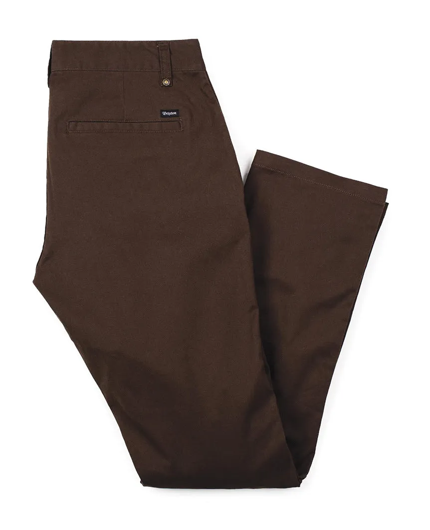 Reserve Standard Fit Chino Pant Brown