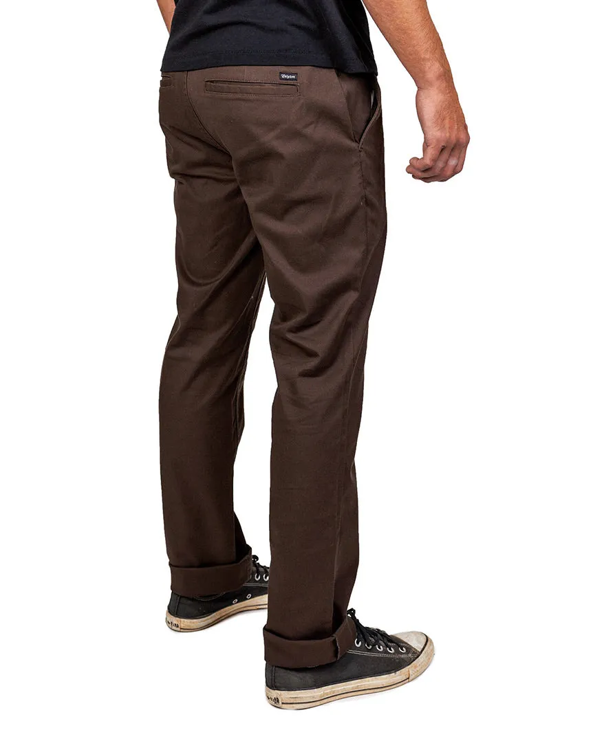 Reserve Standard Fit Chino Pant Brown