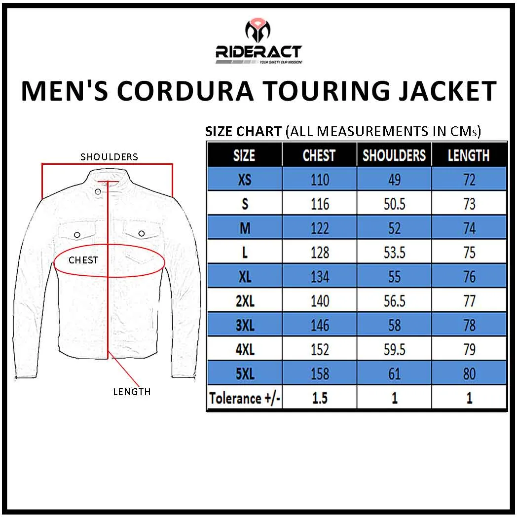 RIDERACT® Touring Textile Waterproof Motorcycle Jacket Companion