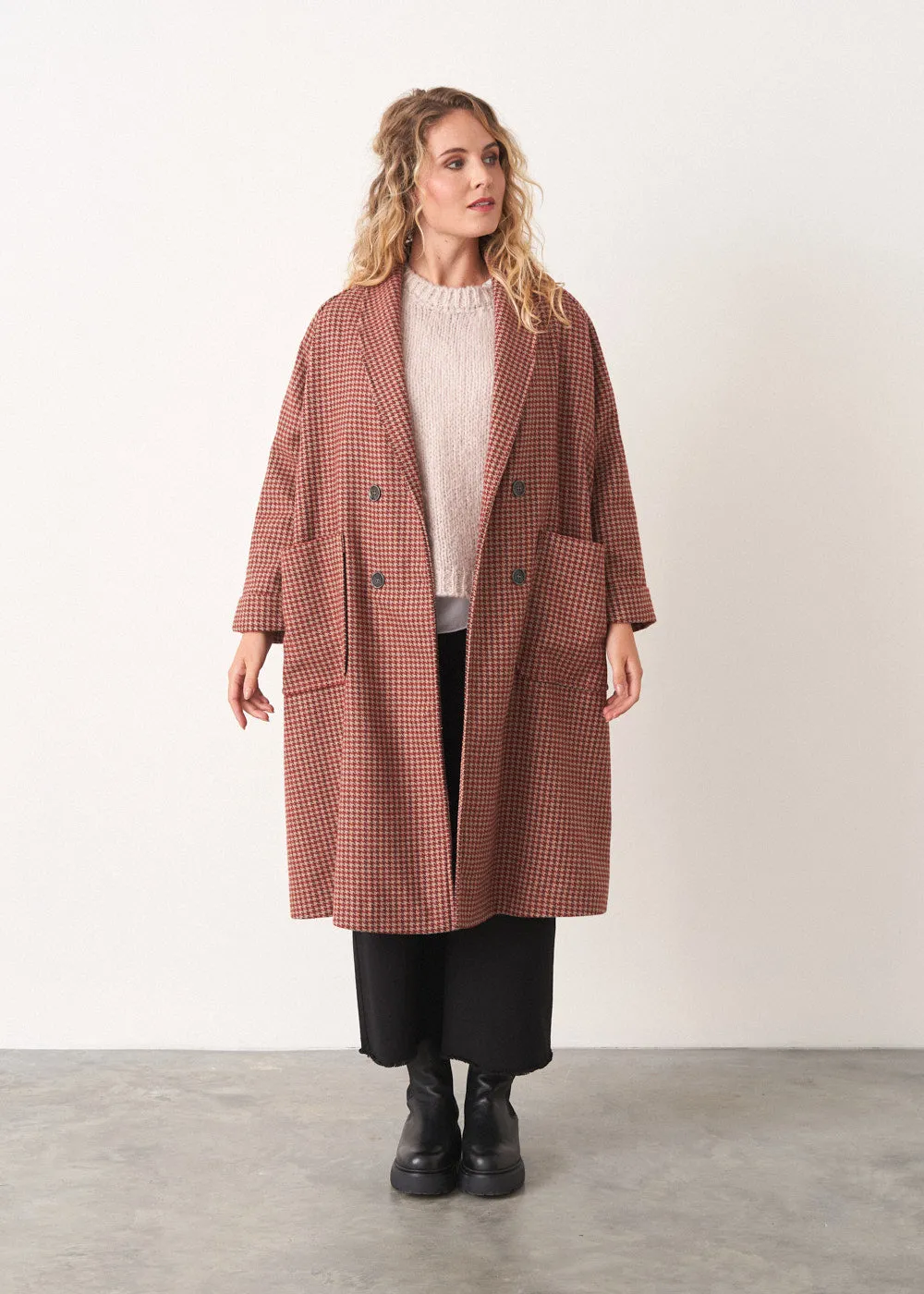 ROSA CHECK COAT