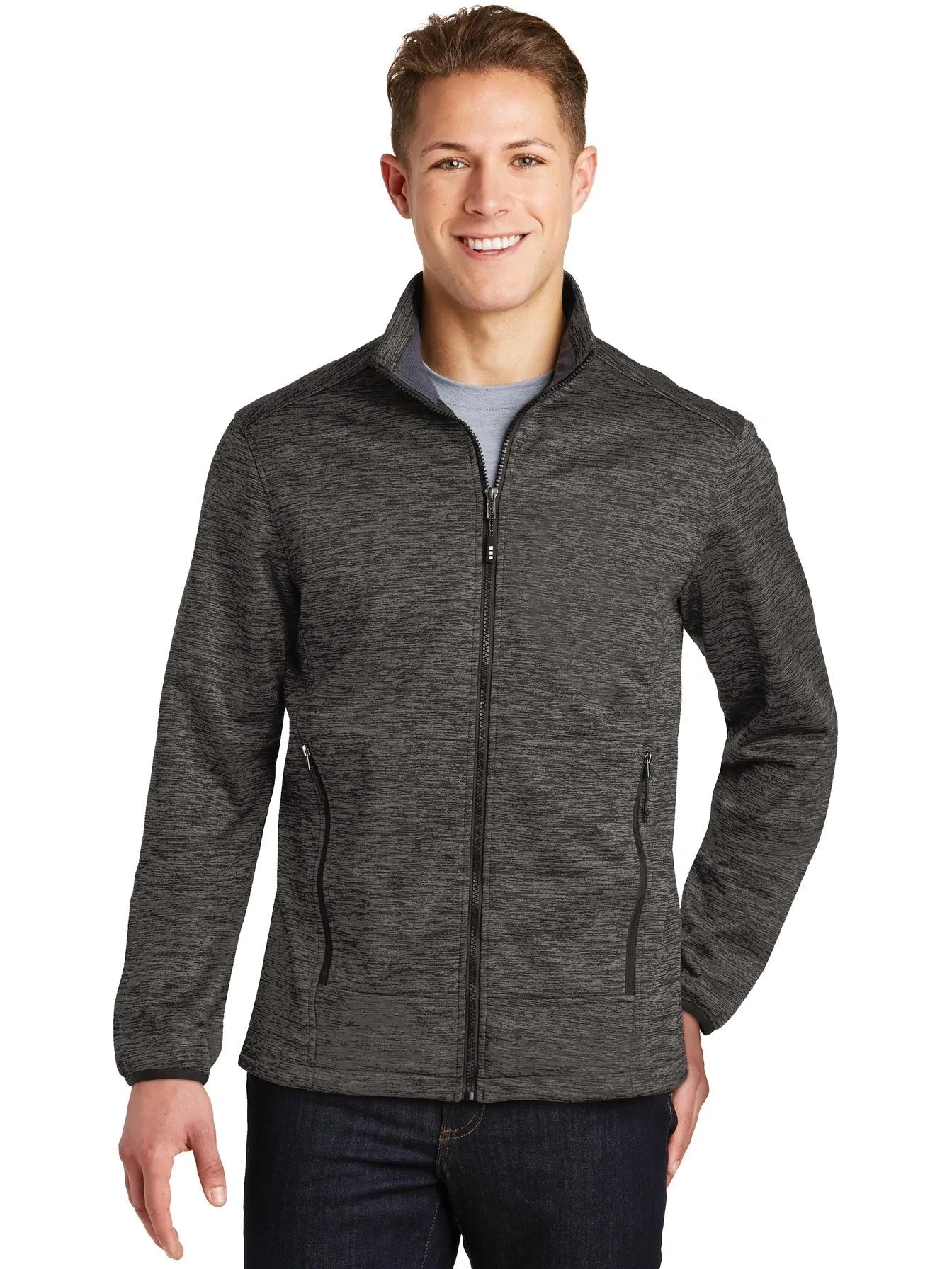 Sport-Tek Electric Heather Soft Shell Jacket