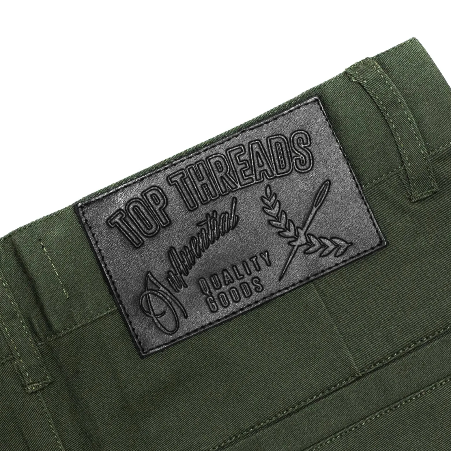 Straight Leg Pants - Olive