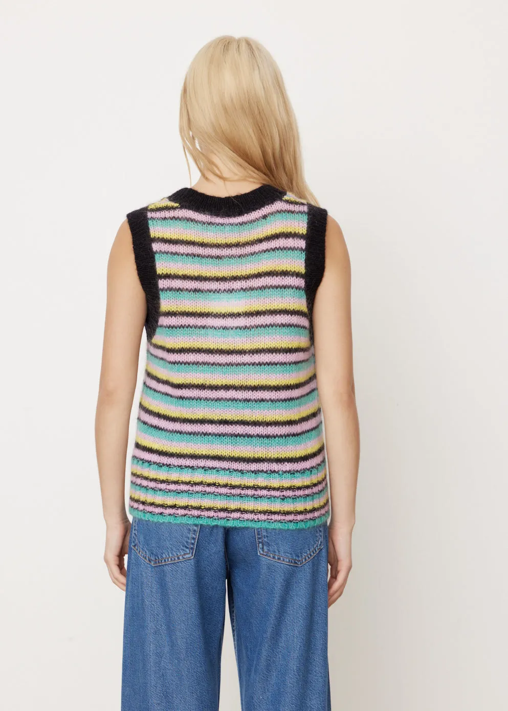 Striped Mohair Vest