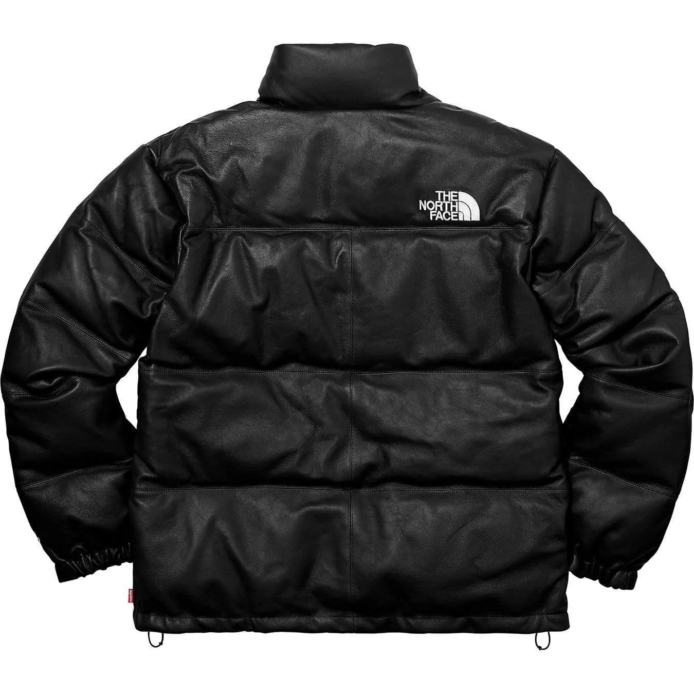 Supreme-The North Face Leather Nuptse Jacket - Black