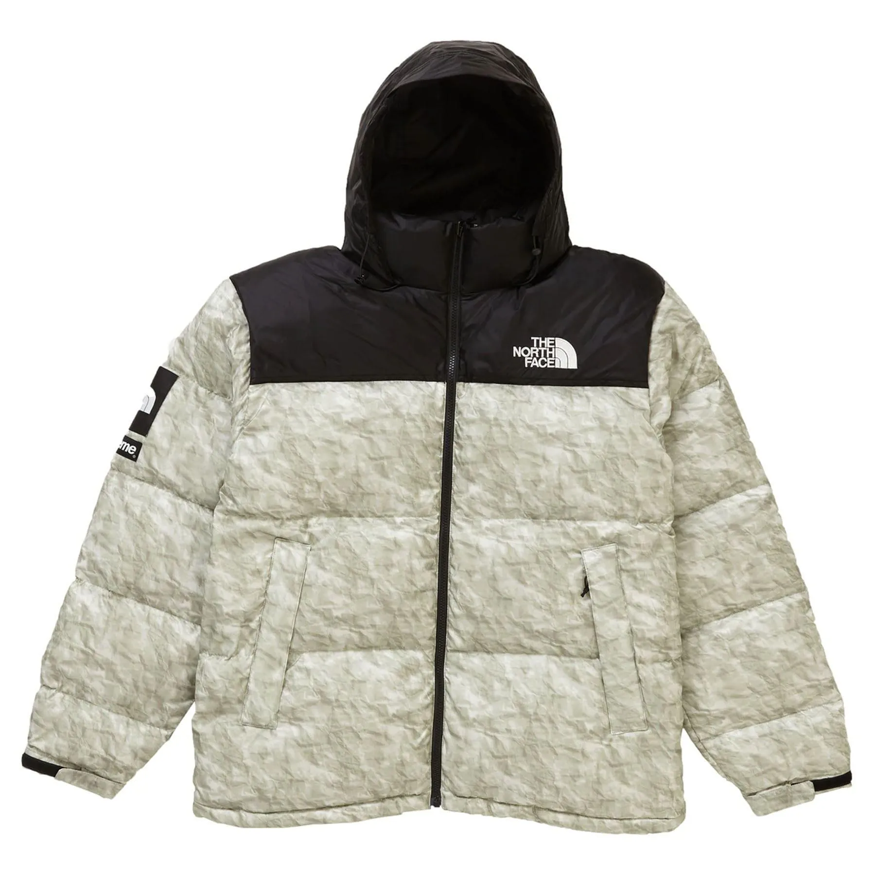 Supreme The North Face Paper Print Nuptse Jacket