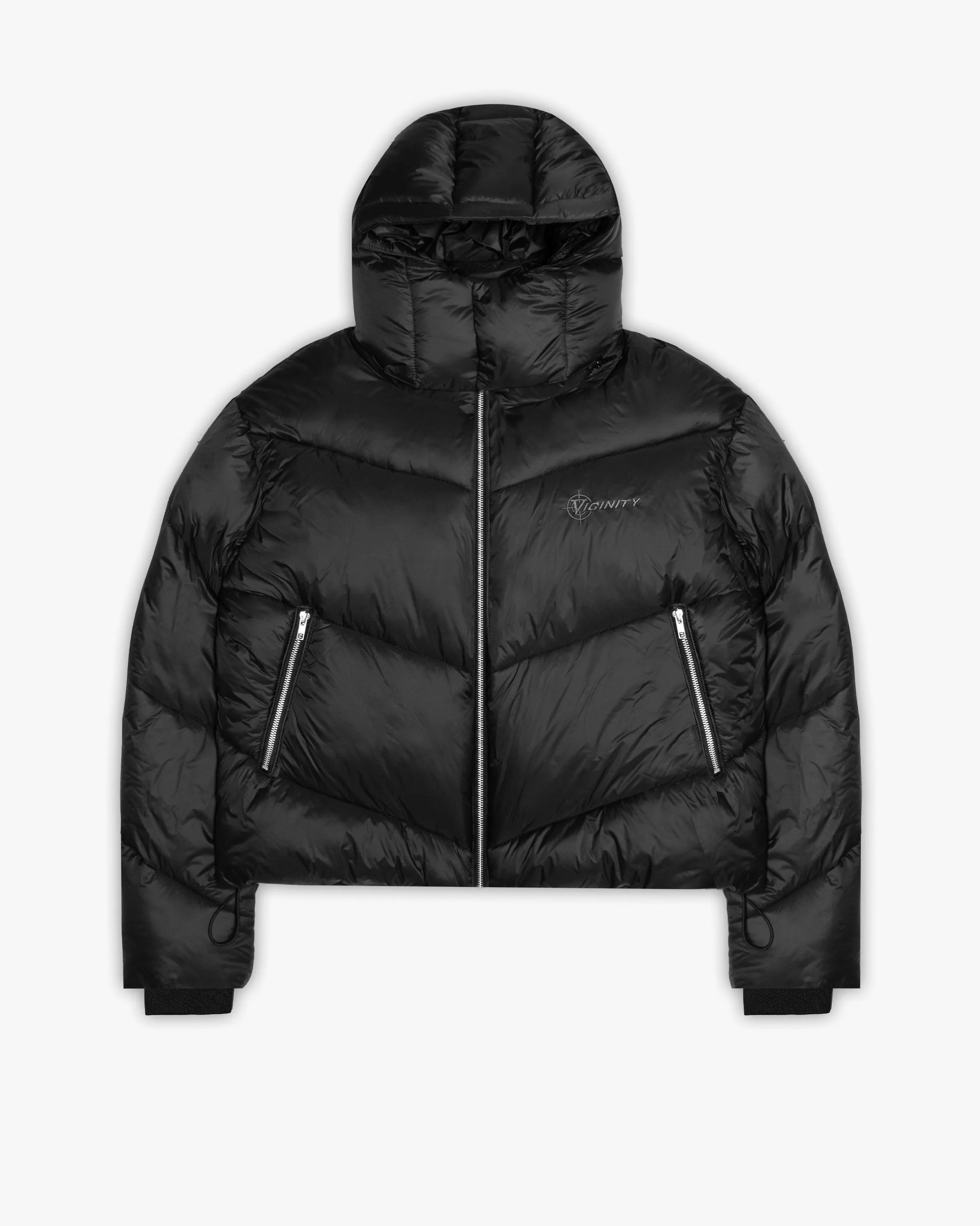 V-PUFFER JACKET BLACK