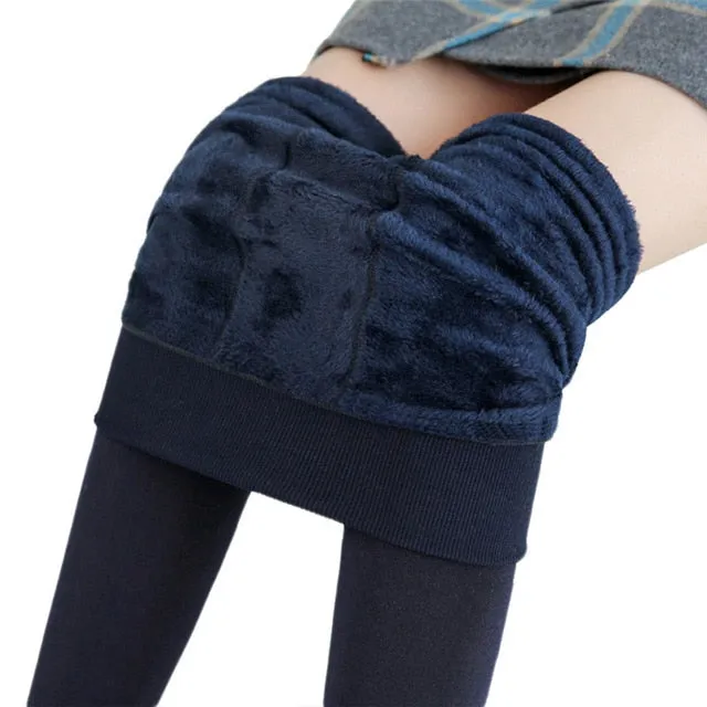 Warm comfy velvet leggings