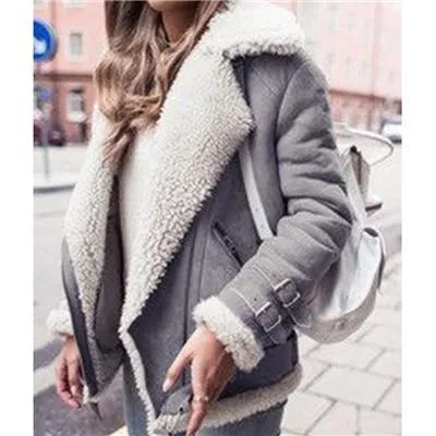 Winter warm Cotton Lambswool Jacket Plus Size