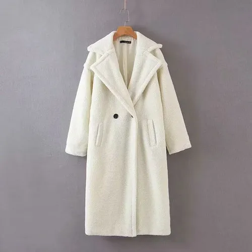 women thicker long coat overcoat outwear