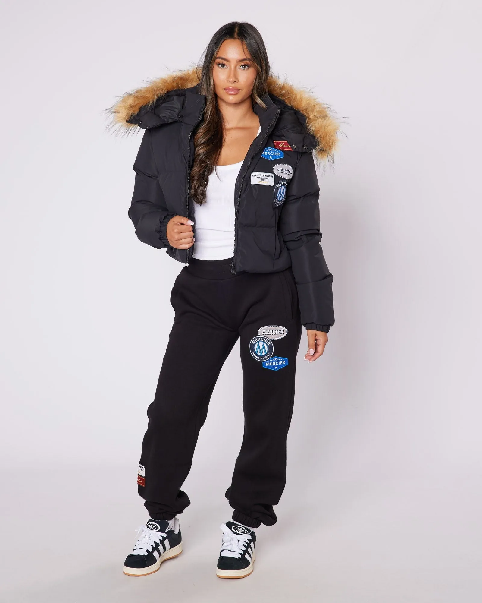 Women's Black Cropped OG Puffer Jacket