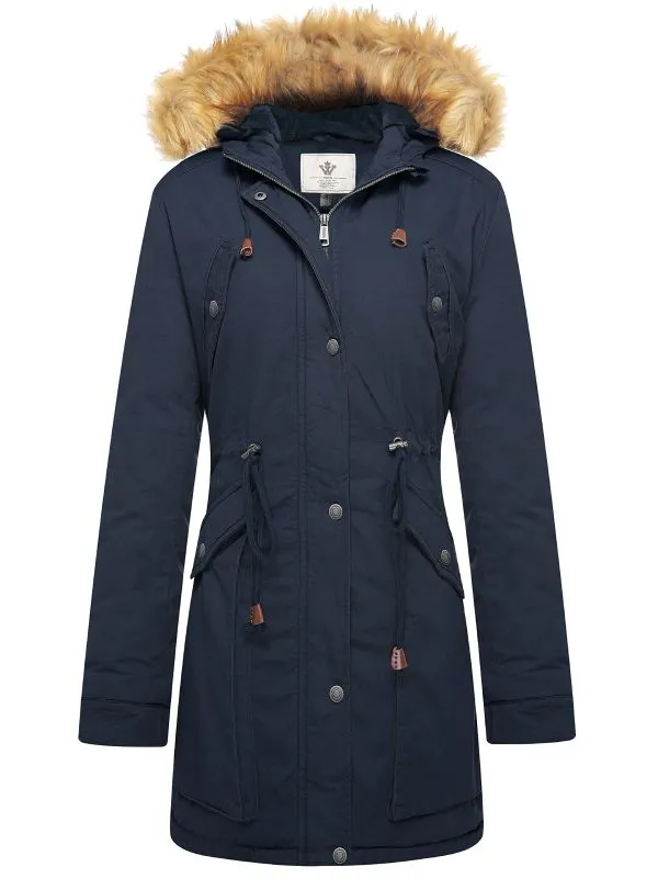 Women's Winter Thicken Fleece Jacket Military Parka Coat