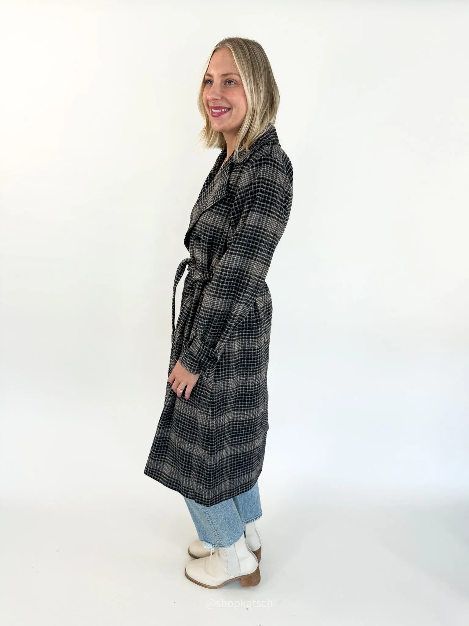 [Z SUPPLY] Jackie Plaid Trench